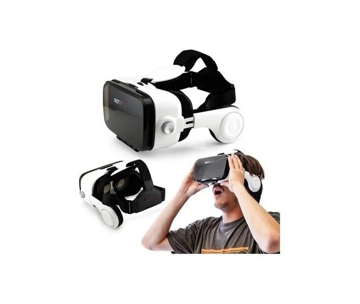 Фото - очки виртуальной реальности Очки виртуальной реальности VRBox Bobo VRZ4 виар шлем для телефона с пультом управления и наушниками + беспроводной джойстик для телефона V8
