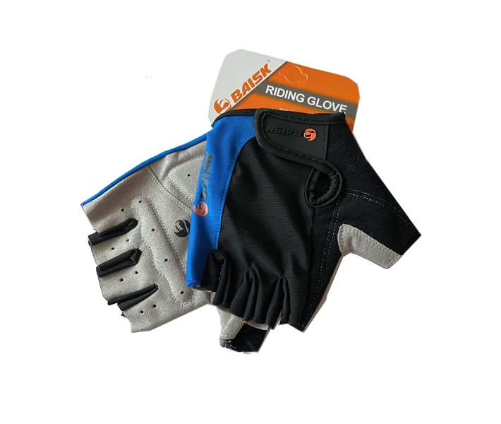 Фото - велоперчатки Велосипедные перчатки беспалые Baisk BSK-2295 Riding Glove blue-black L