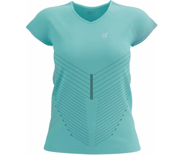 Фото - женскую футболку Спортивная компрессионная женская футболка Performance SS Tshirt W, Aqua/Hot Pink, XS