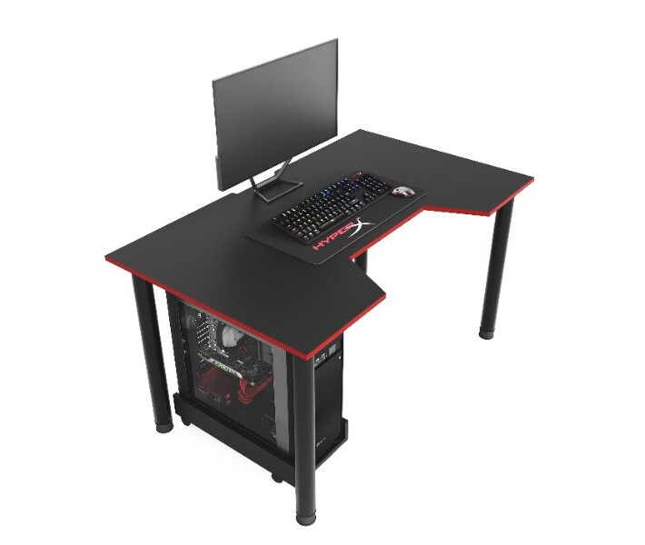 Фото - стол ПК Геймерский игровой стол ZEUS™ GAMER-3 черный / красный