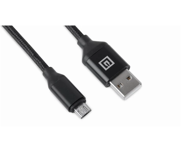 Фото - адаптер и кабель Кабель REAL-EL Premium Fabric USB-microUSB 2m, Black (EL123500048)