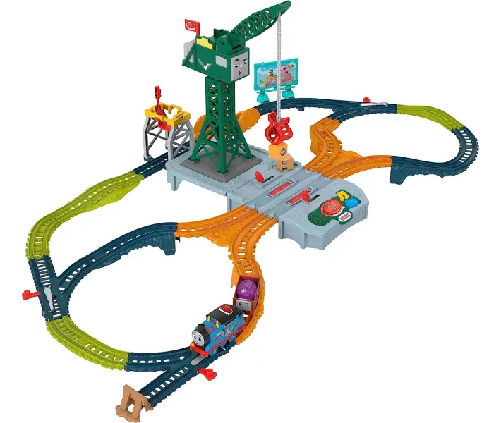 パスパレトリガー　セット Игровой набор паровозик Томас и кран Крэнки Thomas Friends