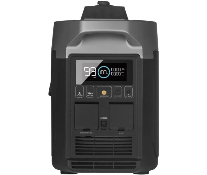 Фото - генератор Инверторный генератор к зарядным станциям EcoFlow Inverter Generator R80-i GasEB-EU 1800W 32А 4л черный