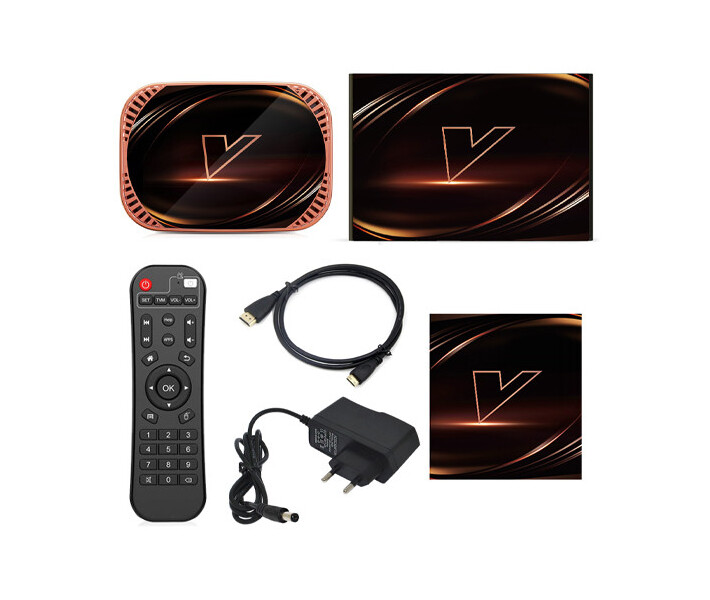 Фото - приставку Smart TV Медиаплеер ТВ-бокс Android 11 Smart TV Box Amlogic S905X4 4/64ГБ Vontar X4