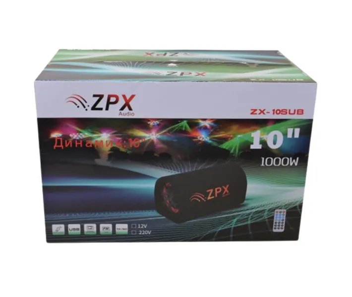 Акустическая система активный сабвуфер бочка 10 см 1000W ZPX