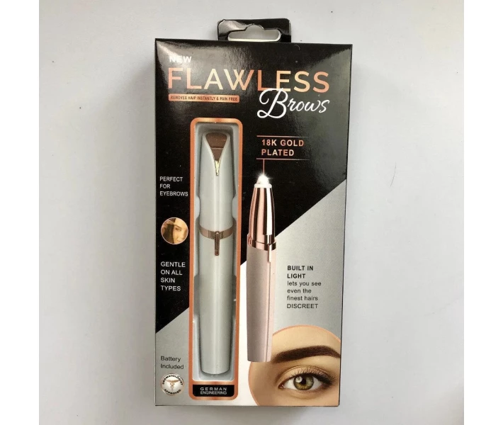 Фото - триммер Женский триммер для бровей Flawless brows by finishing touch серый