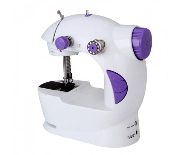 Фото - швейную машинку Швейная машинка FHSM 201 Mini Sewing Machine с адаптером 4 в 1 белая