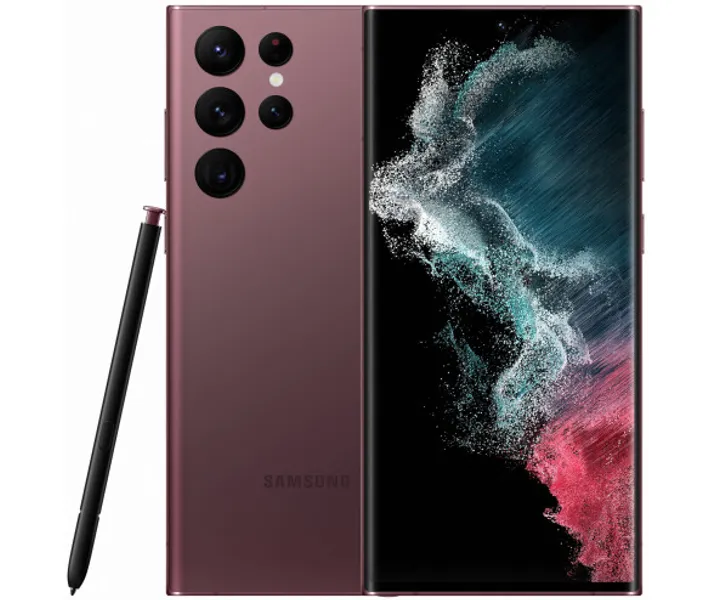 Ultra S22 Galaxy レッド｜Sペン◎ (SM Burgundy 12/512GB Ultra S22 Galaxy Samsung телефон Мобильный スマートフォン本体