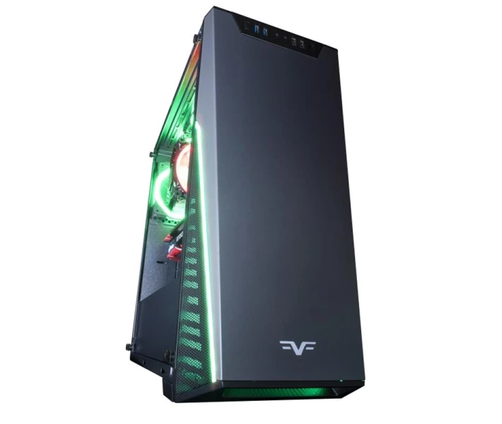 Фото - корпус для ПК Корпус Frime MarkIII 2*USB3.0 без БП (MarkIII-U3-GLS-3RGBF-WP); 2xUSB 3.0, 2xUSB, Левая боковая панель из закаленного стекла, 3шт RGB Double Ring Fan с управлением режимами подсветки и скоростью вращения вентиляторов кнопками на корпусе
