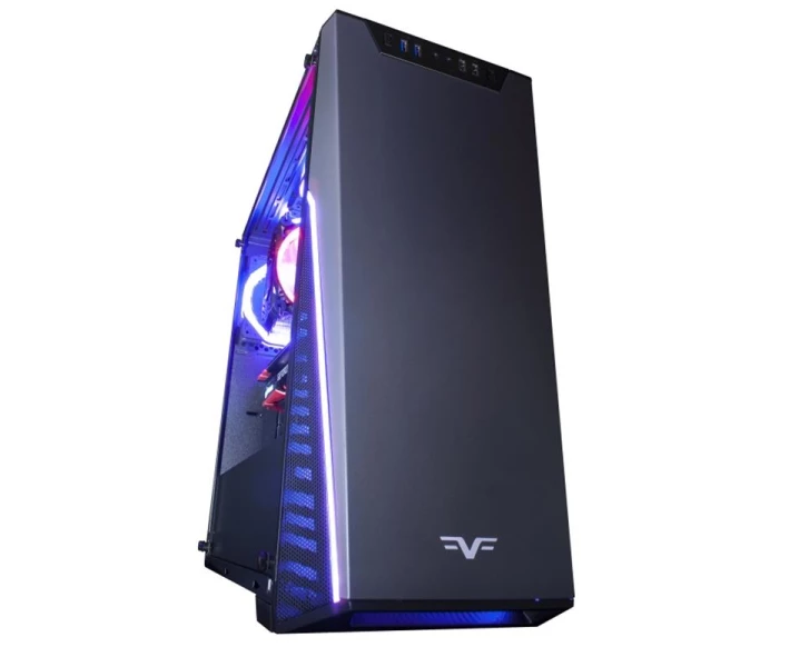 Фото - корпус для ПК Корпус Frime MarkIII 2*USB3.0 без БП (MarkIII-U3-GLS-3RGBF-WP); 2xUSB 3.0, 2xUSB, Левая боковая панель из закаленного стекла, 3шт RGB Double Ring Fan с управлением режимами подсветки и скоростью вращения вентиляторов кнопками на корпусе