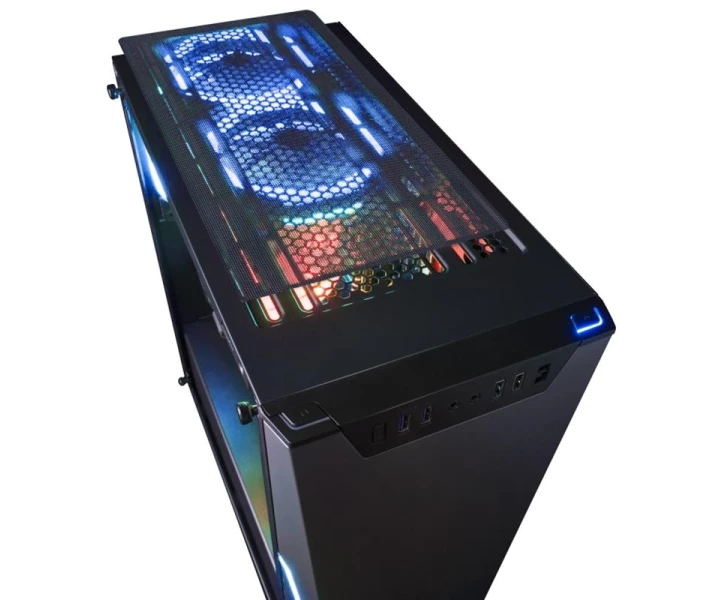 Фото - корпус для ПК Корпус Frime MarkIII 2*USB3.0 без БП (MarkIII-U3-GLS-3RGBF-WP); 2xUSB 3.0, 2xUSB, Левая боковая панель из закаленного стекла, 3шт RGB Double Ring Fan с управлением режимами подсветки и скоростью вращения вентиляторов кнопками на корпусе