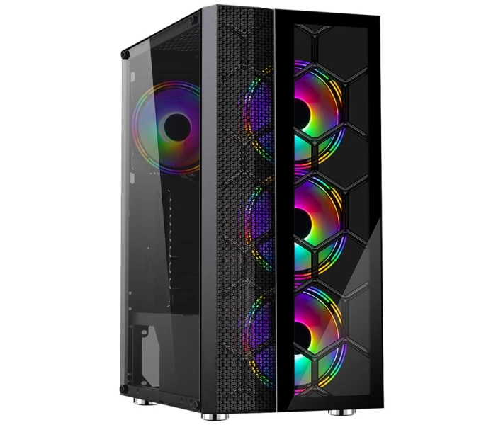Фото - корпус для ПК Корпус Frime Nucleus Black USB 3.0 без БП (Nucleus-U3-GLS-4DTRMLT16.6WP)
