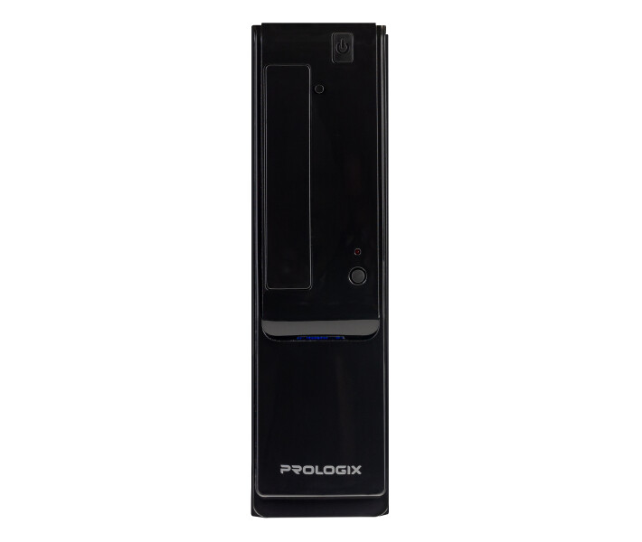 Фото - корпус для ПК Корпус Prologix E100 Slim 400W 8cm, 2хUSB2.0, Black