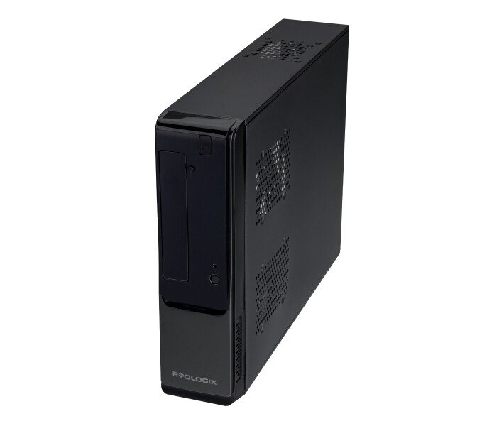 Фото - корпус для ПК Корпус Prologix E100 Slim 400W 8cm, 2хUSB2.0, Black