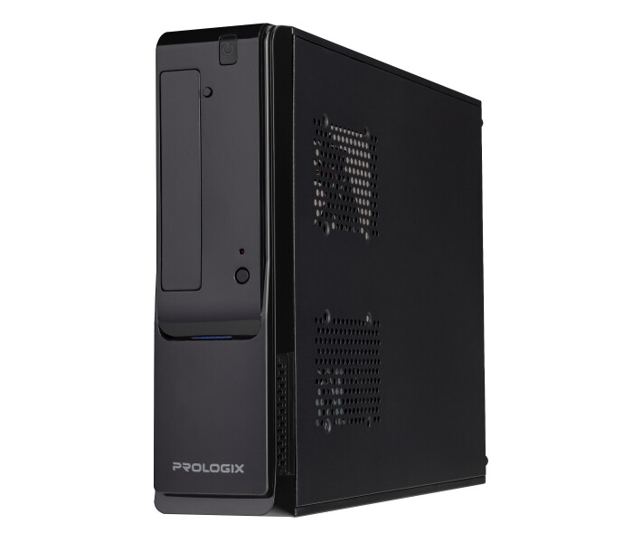 Фото - корпус для ПК Корпус Prologix E100 Slim 400W 8cm, 2хUSB2.0, Black