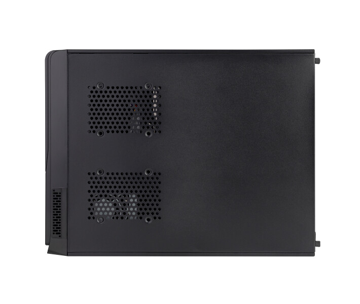 Фото - корпус для ПК Корпус Prologix E100 Slim 400W 8cm, 2хUSB2.0, Black