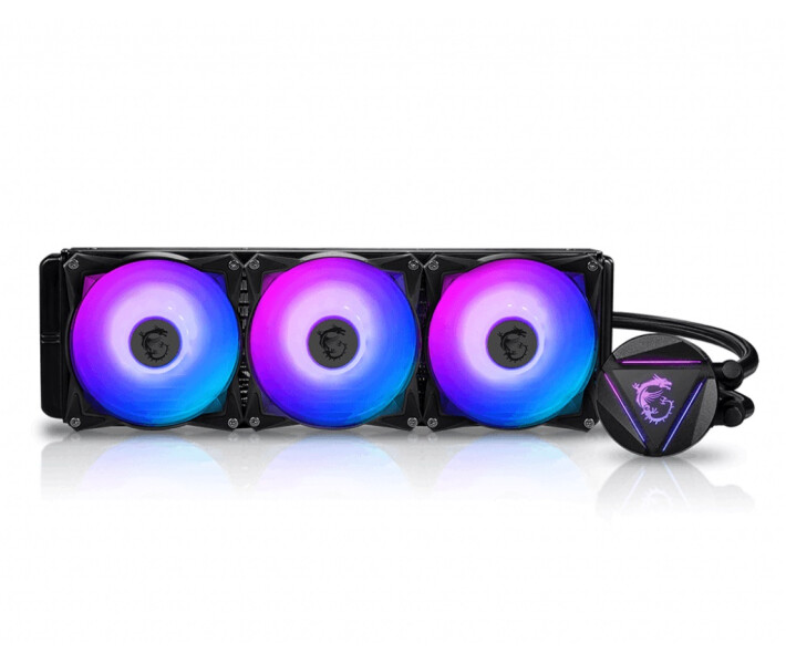 Фото - систему охлаждения Система водяного охлаждения MSI MAG CoreLiquid 360R V2; Intel: LGA2066/2011/1700/1200/1151/1150/1155/1156/LGA1366, AMD: AM4/AM3+/AM3/AM2+/AM2/FM2+/FM2/FM1, 394x120x27 мм