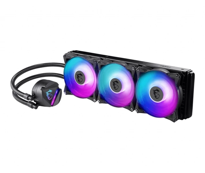 Фото - систему охлаждения Система водяного охлаждения MSI MAG CoreLiquid 360R V2; Intel: LGA2066/2011/1700/1200/1151/1150/1155/1156/LGA1366, AMD: AM4/AM3+/AM3/AM2+/AM2/FM2+/FM2/FM1, 394x120x27 мм
