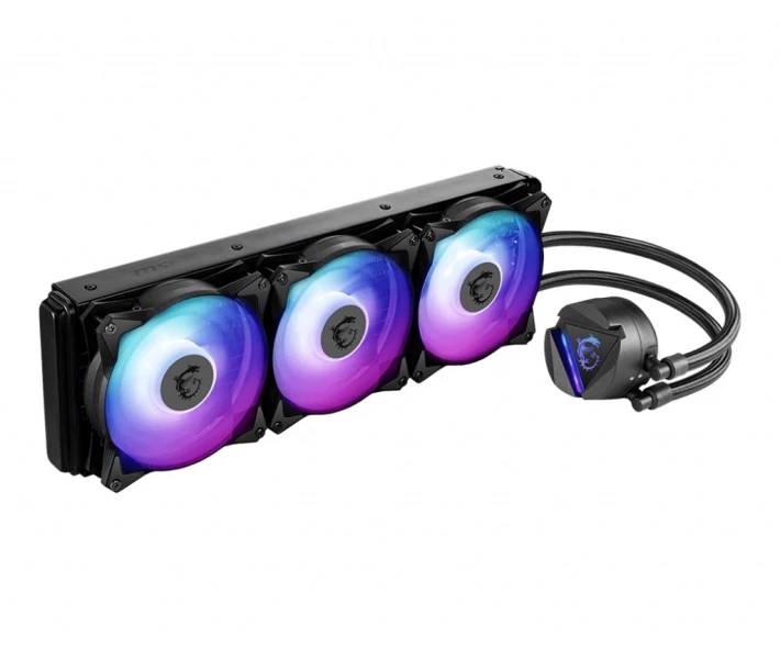 Фото - систему охлаждения Система водяного охлаждения MSI MAG CoreLiquid 360R V2; Intel: LGA2066/2011/1700/1200/1151/1150/1155/1156/LGA1366, AMD: AM4/AM3+/AM3/AM2+/AM2/FM2+/FM2/FM1, 394x120x27 мм