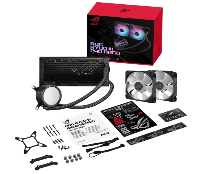 Фото - систему охлаждения Система водяного охлаждения Asus ROG Ryuo III 240 ARGB (90RC00J1-M0UAY0), Intel: 1700/1200/1150/1151/1152/1155/1156