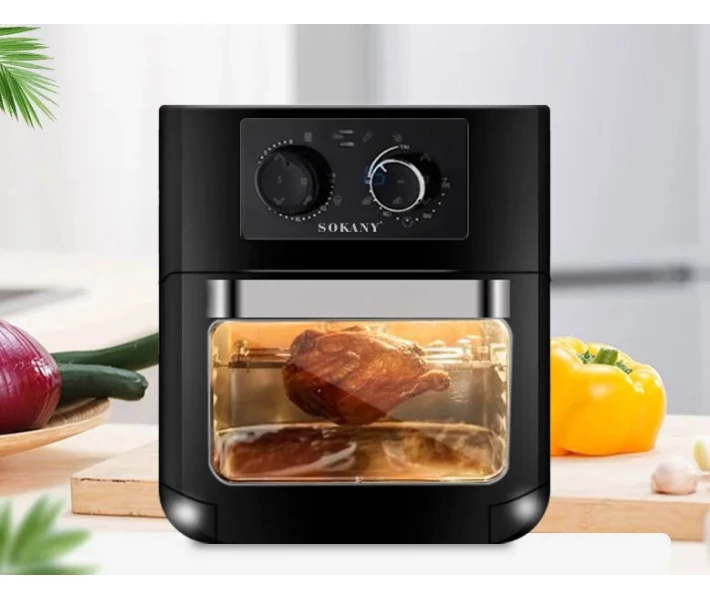Фото - мультиварку Аэрофритюрница мультипечь для дома Sokany AF-003 10л 1700W Black (003040)