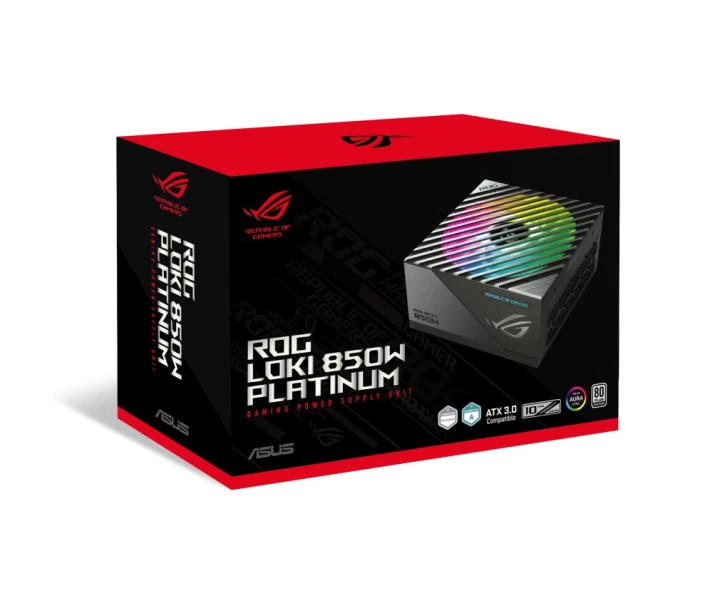 Фото - блок питания для компьютера (ПК) Блок питания Asus ROG-LOKI-850P-SFX-L-GAMING PCIE5 850W Platinum (90YE00N3-B0NA00)