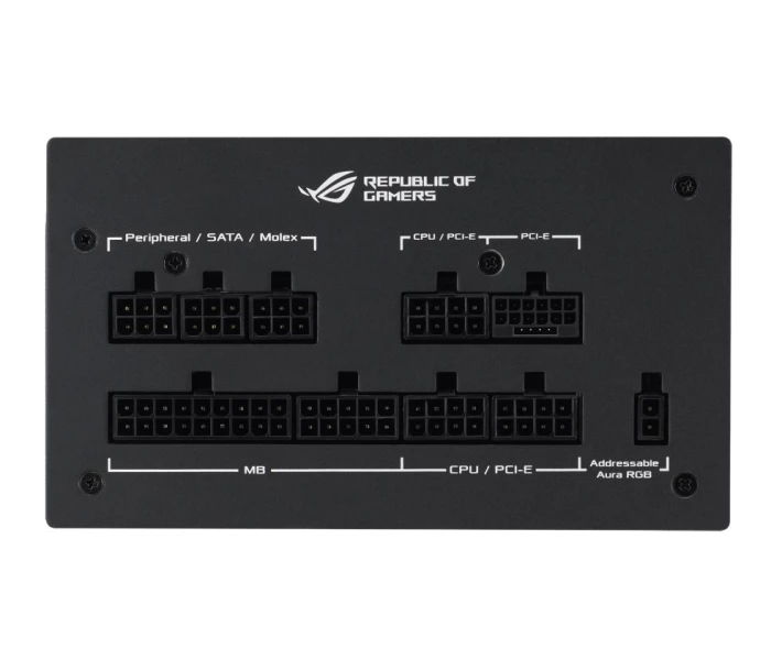 Фото - блок питания для компьютера (ПК) Блок питания Asus ROG Strix PCIE5 750W Gold Aura Edition (90YE00P3-B0NA00)