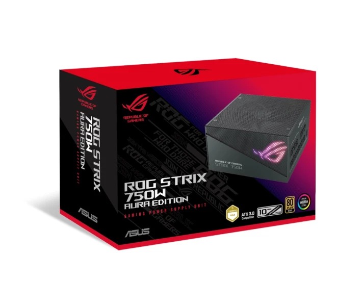 Фото - блок питания для компьютера (ПК) Блок питания Asus ROG Strix PCIE5 750W Gold Aura Edition (90YE00P3-B0NA00)