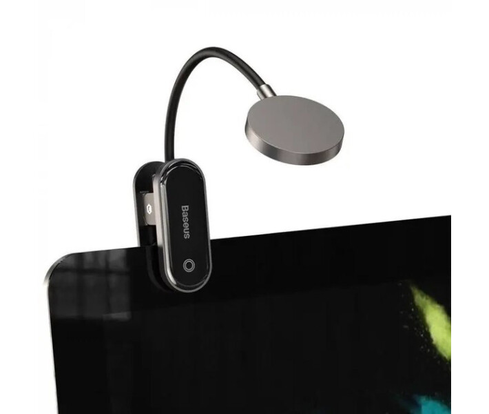 Фото - настольную лампу Лампа на прищепке портативная Baseus Comfort Reading Mini Clip Lamp 4.5W 350 mAh Grey