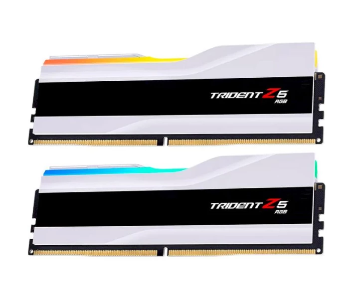 Фото - оперативную память Модуль памяти G.Skill DDR5 32GB (2x16) Trident Z5 RGB White DDR5-6000 (F5-6000J3238F16GX2-TZ5RW)