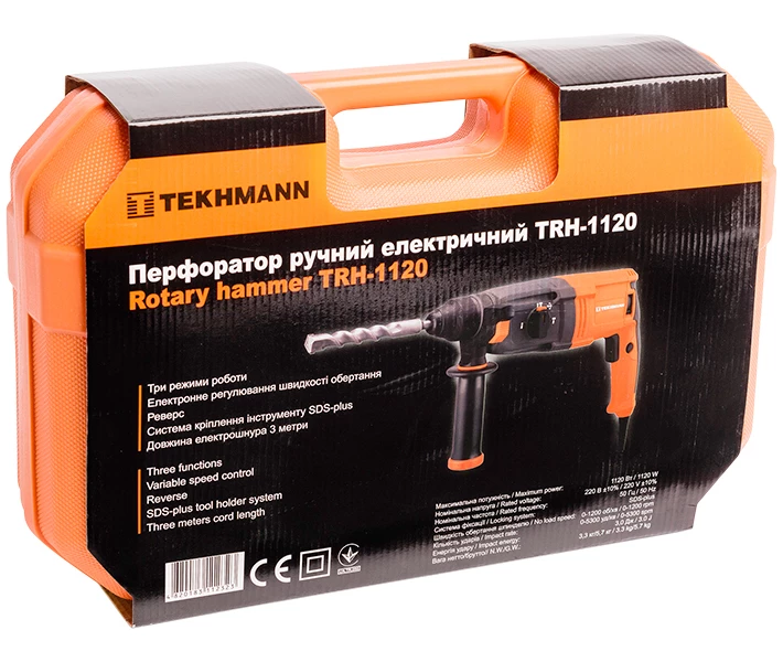 Фото - перфоратор Перфоратор электрический Tekhmann TRH-1120 1120W