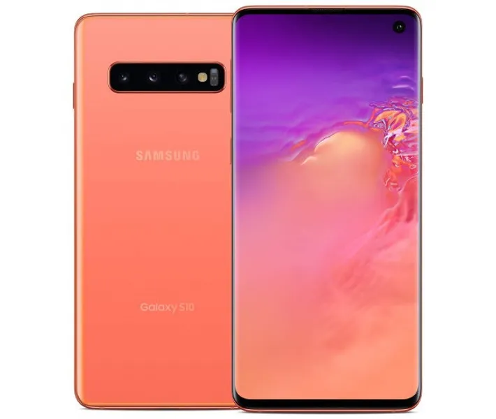 スマートフォン本体 Galaxy S10+ Телефон Samsung Galaxy S10+ (128gb)SM-G975U -Orange snapdragon 1