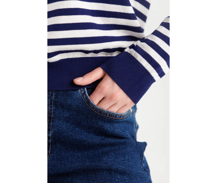 Фото - женские джинсы Джинсы Mom Fit женские Karol D-151 36 Темно-синий (2000990305473)