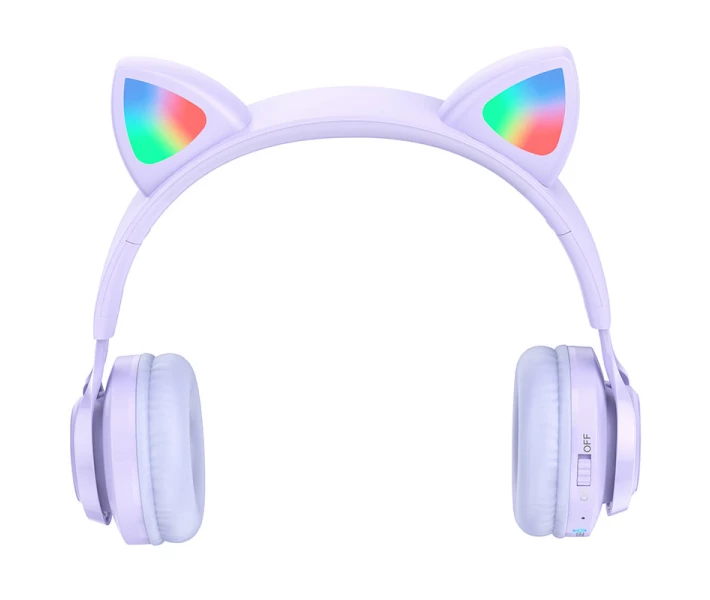 Фото - наушники Наушники Bluetooth HOCO W39 Cat ear Фиолетовый
