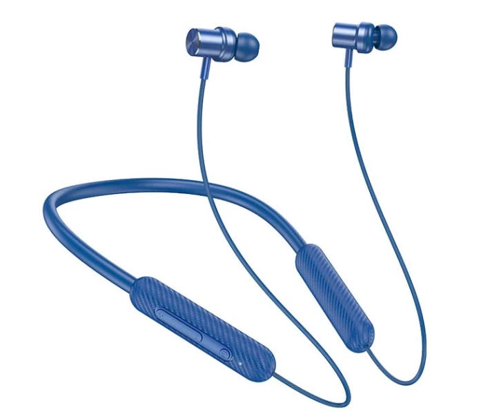 Фото - наушники Наушники Bluetooth Hoco ES70 Wireless Comfort Magnetic беспроводные вакуумные с микрофоном для бега и спорта 90H Bluetooth 5.3 500 мАч 0.9М Синий