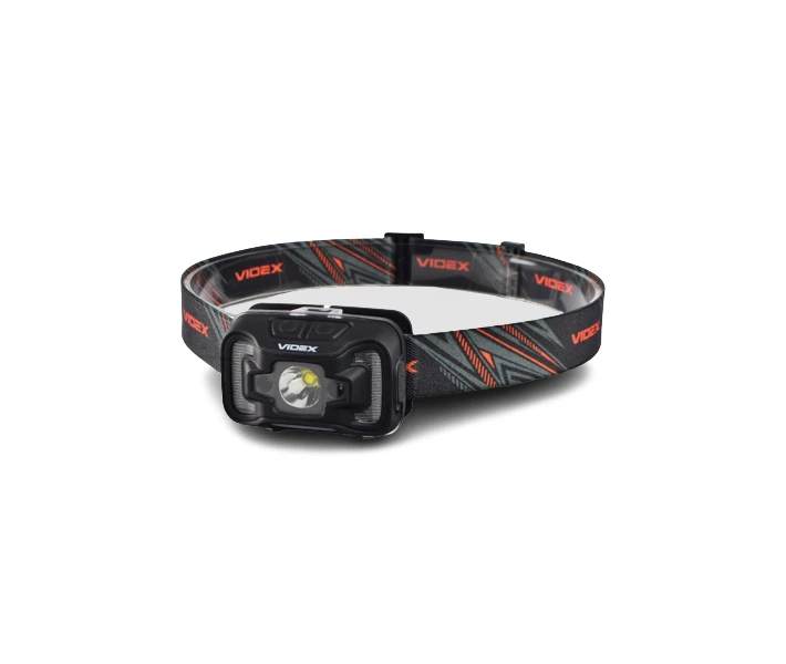 Фото - фонарик Фонарик LED налобный 310Lm 5000К черный VLF-H025C Videx