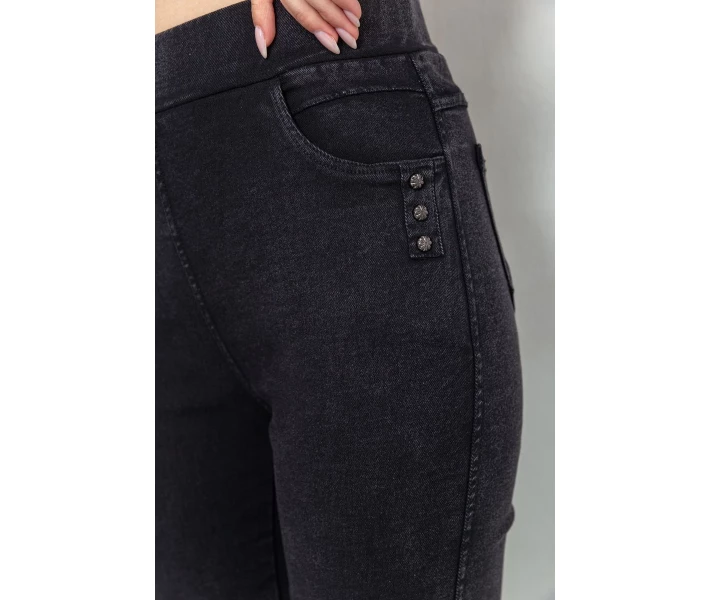 Фото - женские лосины и леггинсы Леггинсы стрейч черный 244R8270 Ager XXL
