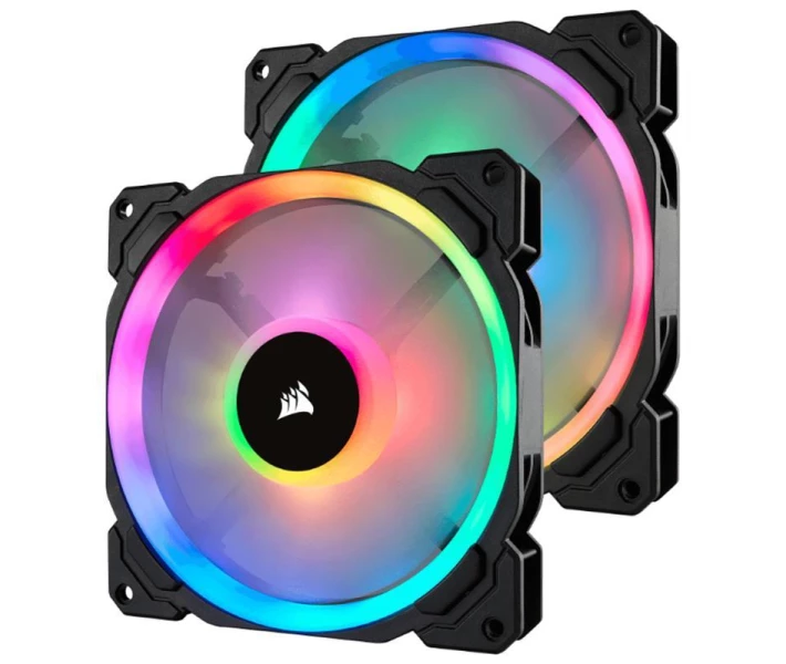 Фото - систему охлаждения Вентилятор Corsair LL140 RGB Twin Pack (CO-9050074-WW), 140x140x25мм, 4-pin, чорний TS