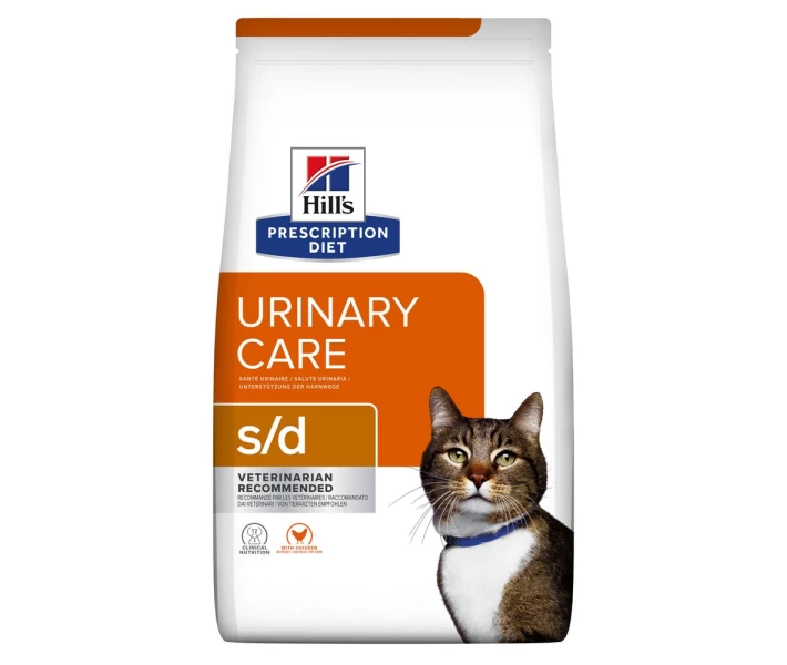 Фото - корм для кота Корм Hill's Prescription Diet Feline S/D сухой для лечения мочекаменной болезни у котов 1.5 кг