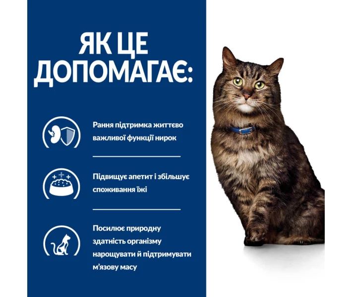 Фото - корм для кота Корм Hill's Prescription Diet Feline Early Stage сухой для котов с ранней стадией почечных заболеваний 1.5 кг