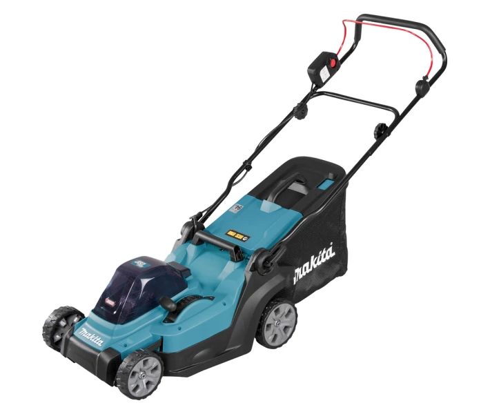 Фото - газонокосилку Газонокосилка аккумуляторная Makita LM003GM103 (38 см, 20-75 мм, 40 л, BL, XGT)