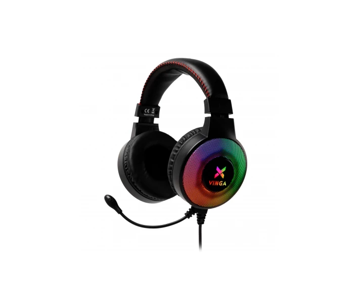 Фото - наушники Наушники Vinga HSCU-100 Gaming LED Black (HSCU-100) (509981-01)