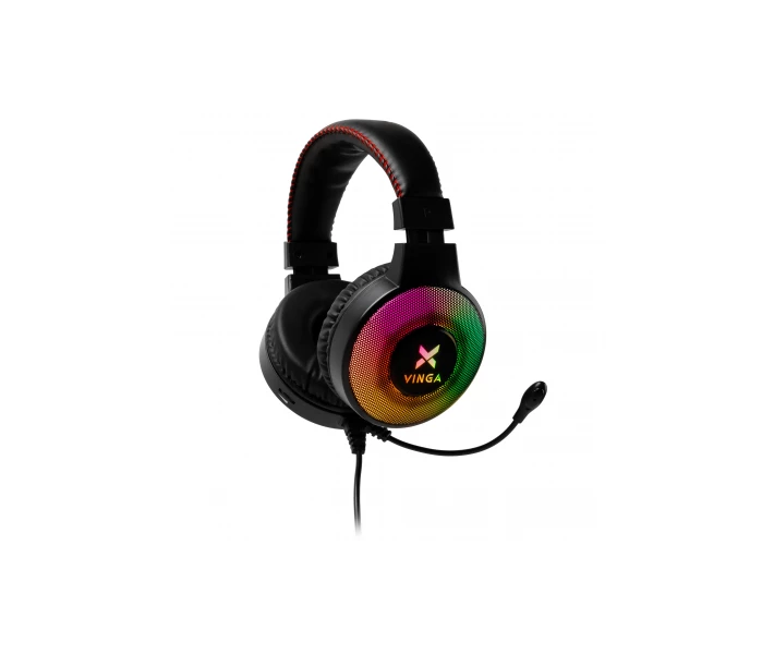 Фото - наушники Наушники Vinga HSCU-100 Gaming LED Black (HSCU-100) (509981-01)