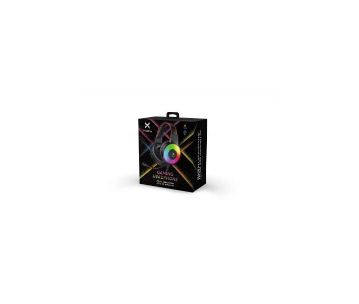 Фото - наушники Наушники Vinga HSCU-100 Gaming LED Black (HSCU-100) (509981-01)