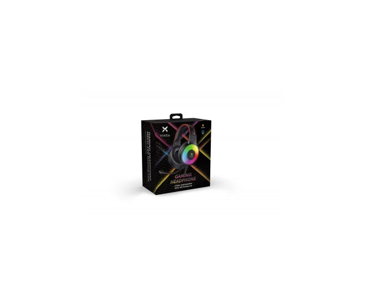 Фото - наушники Наушники Vinga HSCU-100 Gaming LED Black (HSCU-100) (509981-01)