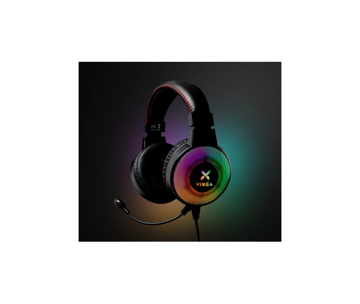 Фото - наушники Наушники Vinga HSCU-100 Gaming LED Black (HSCU-100) (509981-01)