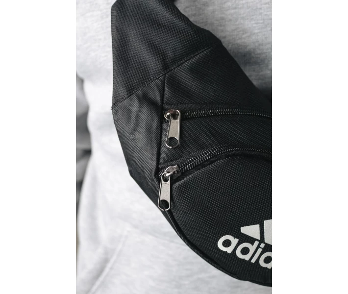 Фото - мужскую сумку Бананка Adidas черная (1688549930)