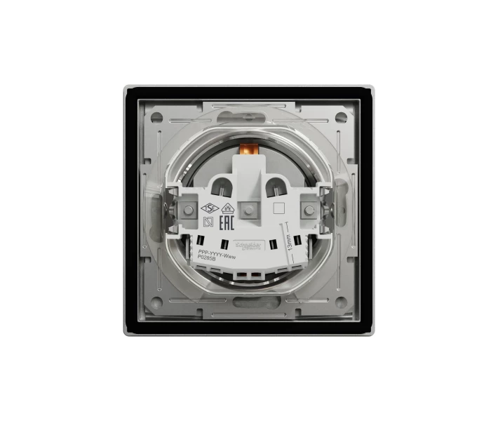 Фото - розетку и выключатель Розетка Schneider Electric ASFORA с крышкой IP44, алюминий (EPH3100361)