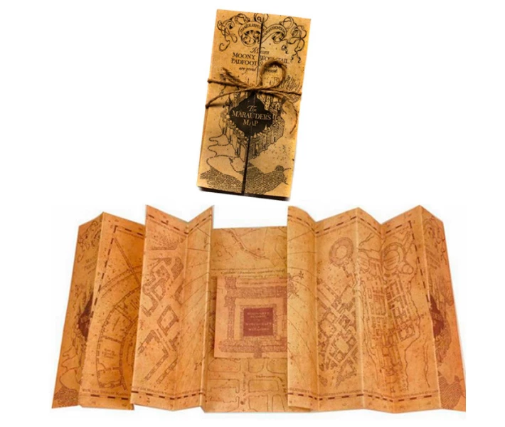 Фото - подарок для геймеров Карта Мародеров из Гарри Поттера The Marauders Map (7653) Bioworld