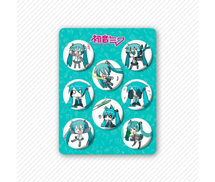 Фото - подарок для геймеров Набор значков Мику Хацунэ hatsune miku 8шт (14951)